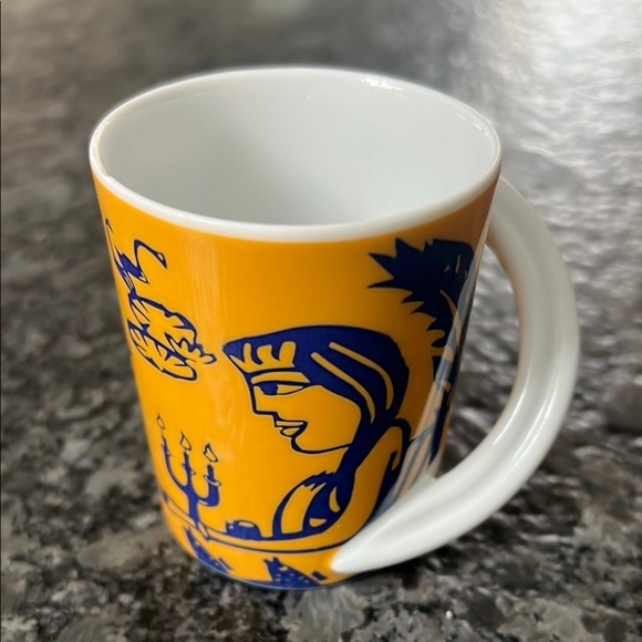 Rosenthal Studio Line Ltd Edition Espresso Cup Yellow Blue Made In Germany - Picture 1 of 8